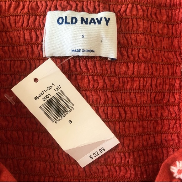 NWT Old Navy Embroidered Ruffle Top - Picture 6 of 6